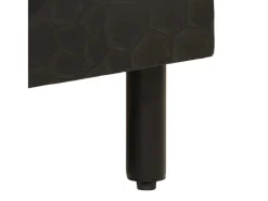 Aparador madera maciza de mango negro 60x33x75 cm