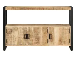 Aparador madera maciza de mango 120x30x75 cm