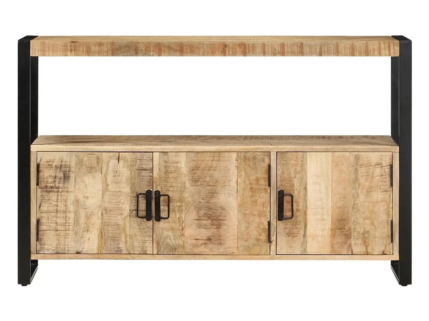 Aparador madera maciza de mango 120x30x75 cm