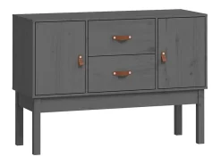 Aparador madera maciza de pino gris 110x40x78 cm ES61551
