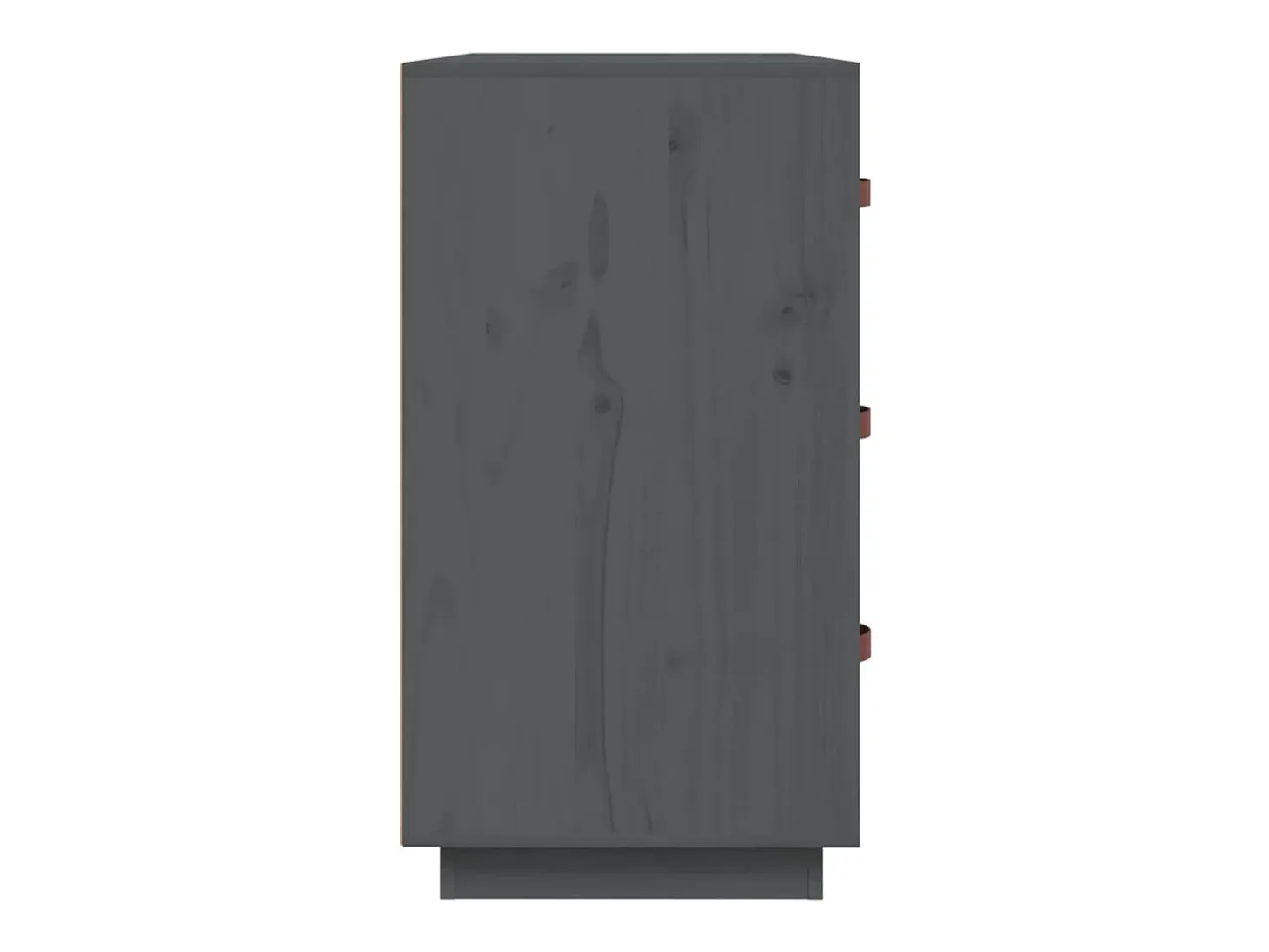 Aparador madera maciza de pino gris 80x40x75 cm ES25545