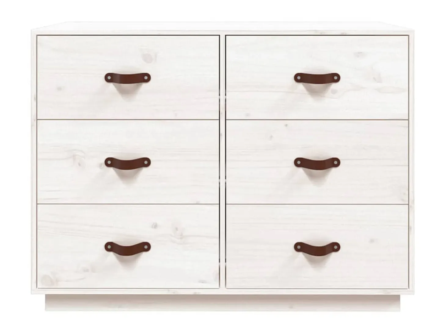 Aparador madera maciza de pino blanco 100x40x75 cm ES13511