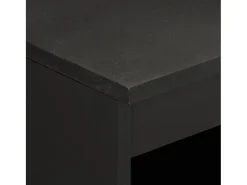 Aparador madera maciza de mango negro 60x33x75 cm
