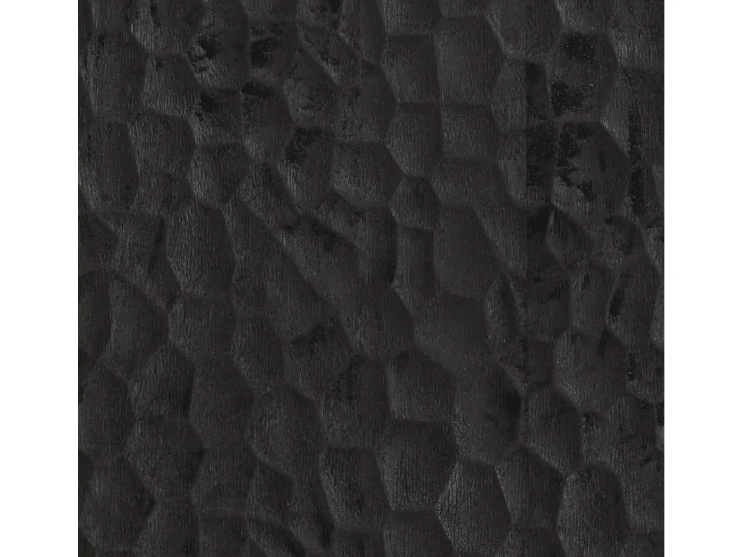 Aparador madera maciza de mango negro 60x33x75 cm
