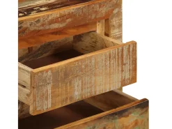 Aparador madera maciza reciclada 120x30x75 cm ES24895