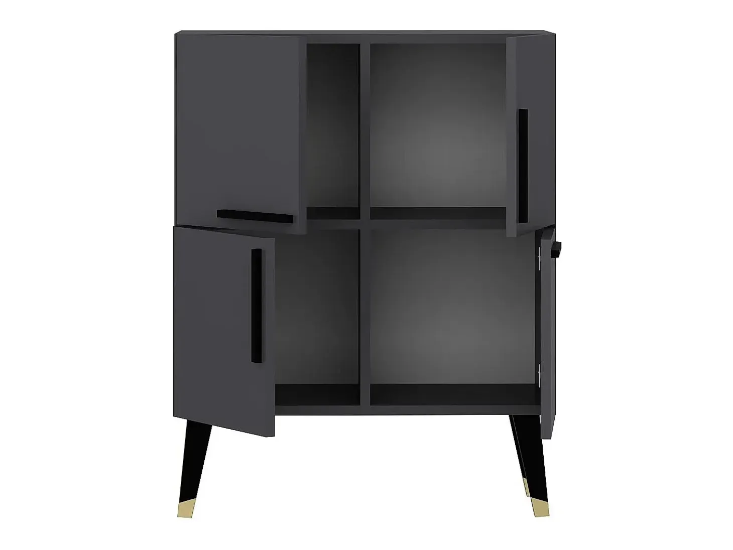 Aparador Makro Antracita 70x35x90 cm