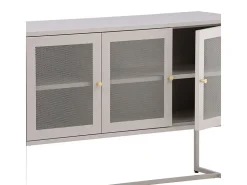 Aparador Malla 3 puertas beige.