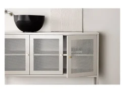 Aparador Malla 3 puertas beige.