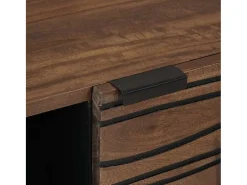 Aparador Marrón 80 x 33 x 75 cm madera maciza de mango
