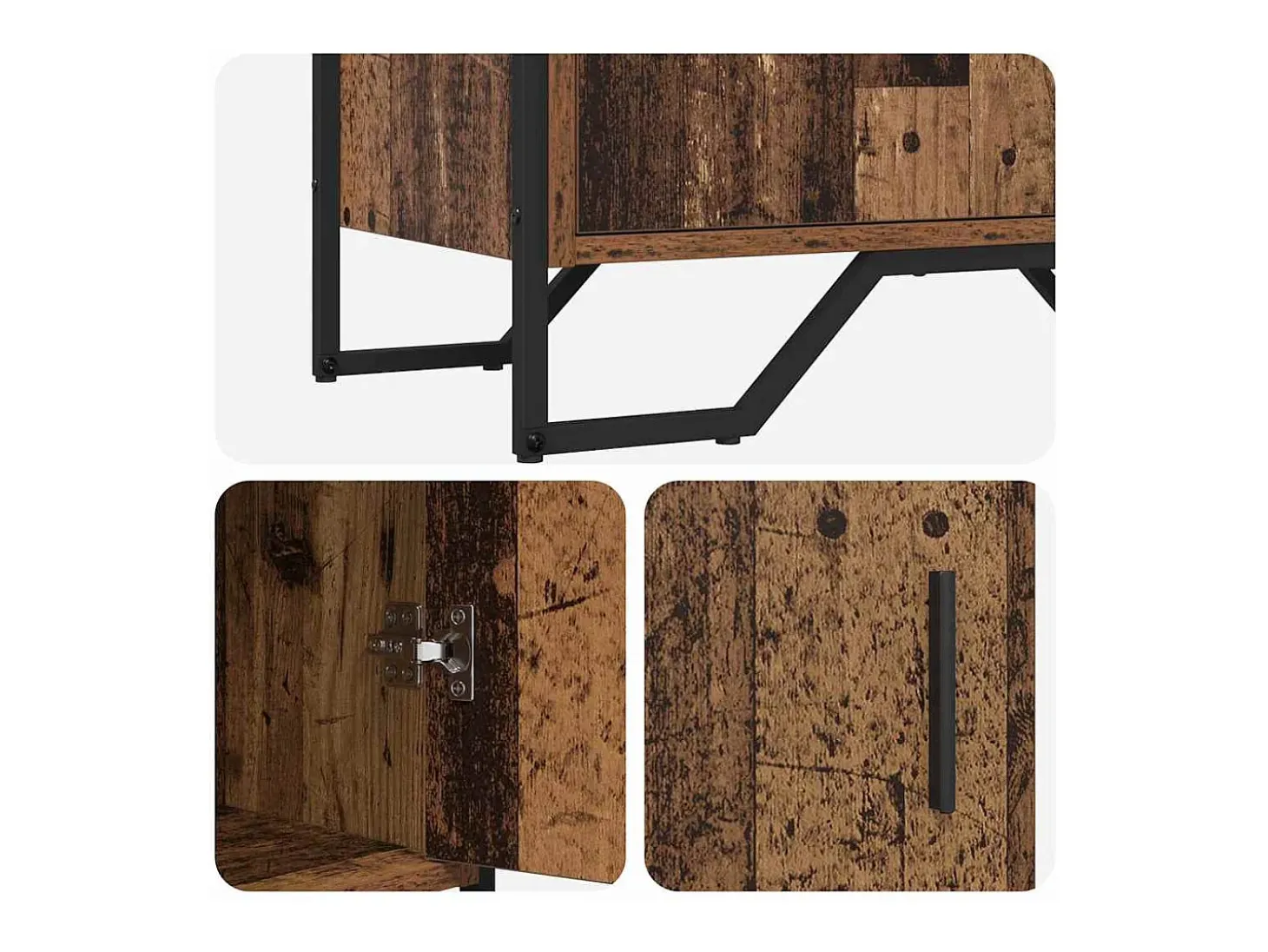Aparador marrón 78 x 35,5 x 74,5 cm Madera de ingeniería