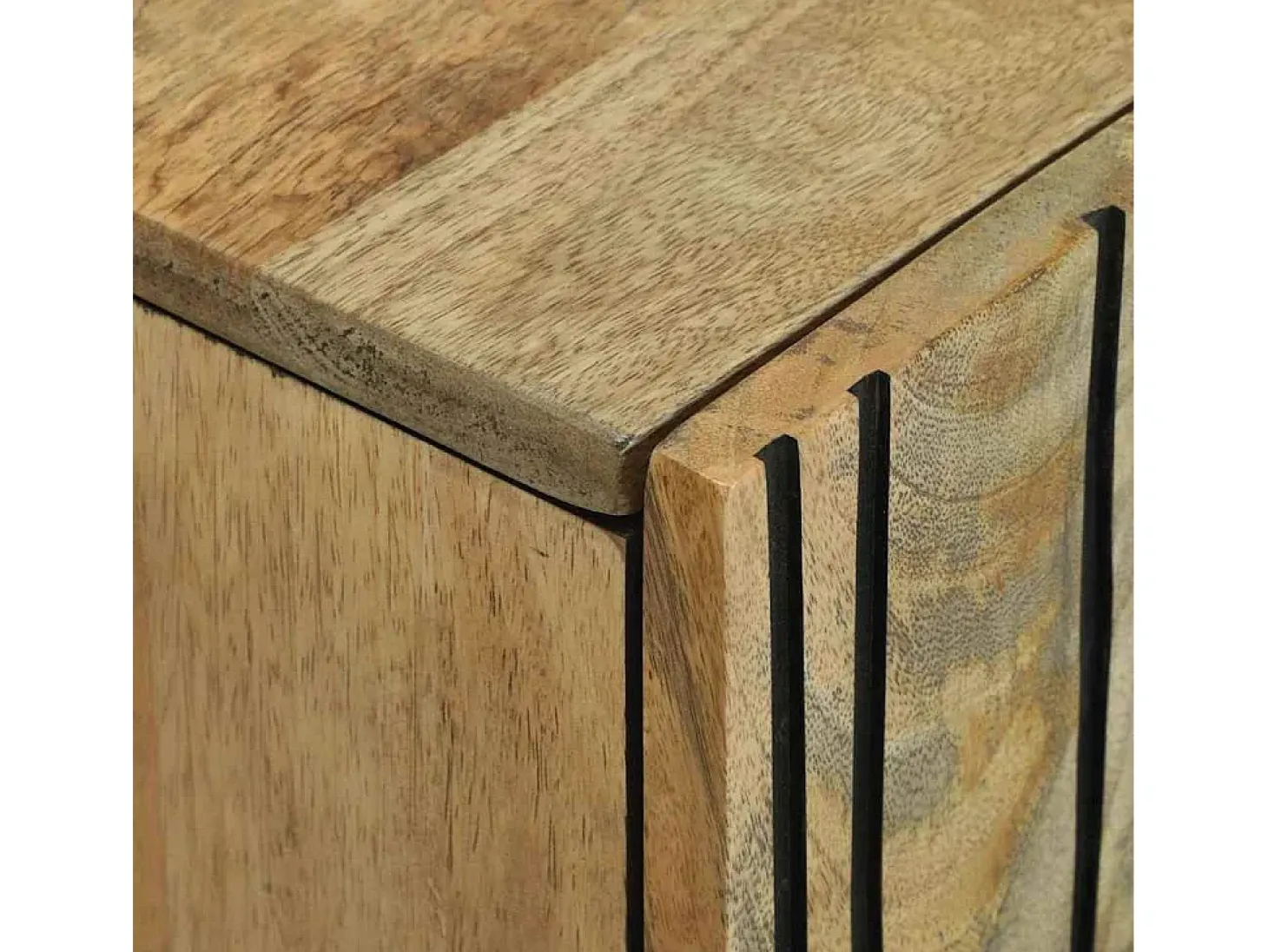 Aparador Marrón 90 x 33 x 75 cm madera maciza de mango