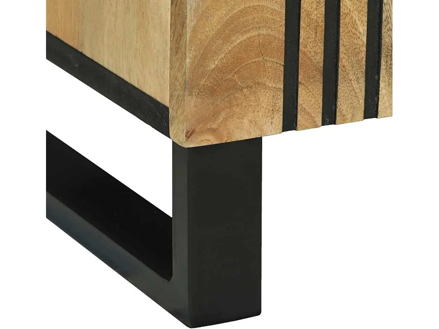Aparador Marrón 90 x 33 x 75 cm madera maciza de mango