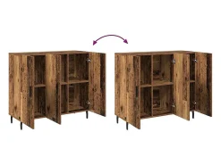 Aparador Marrón 90 x 34 x 80 cm Madera de Ingeniería