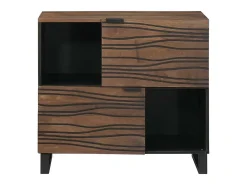 Aparador Marrón 80 x 33 x 75 cm madera maciza de mango