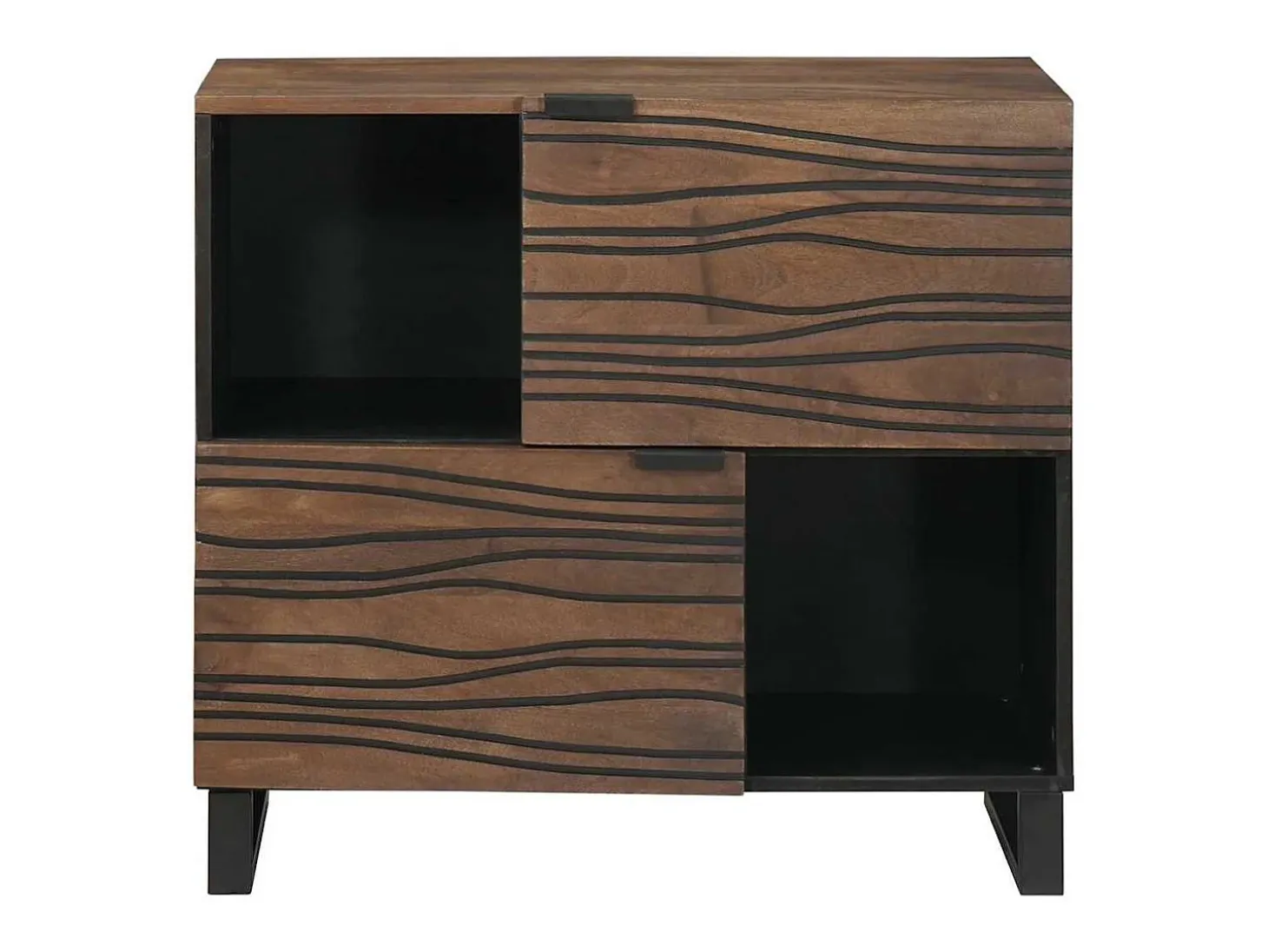 Aparador Marrón 80 x 33 x 75 cm madera maciza de mango