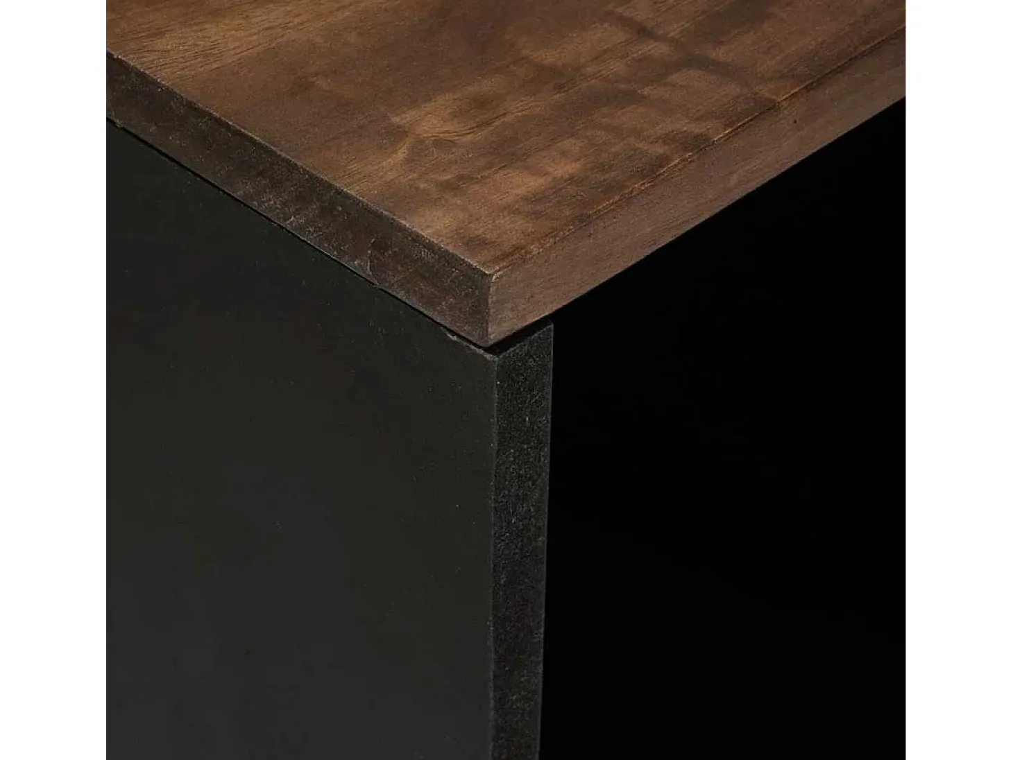 Aparador Marrón 80 x 33 x 75 cm madera maciza de mango