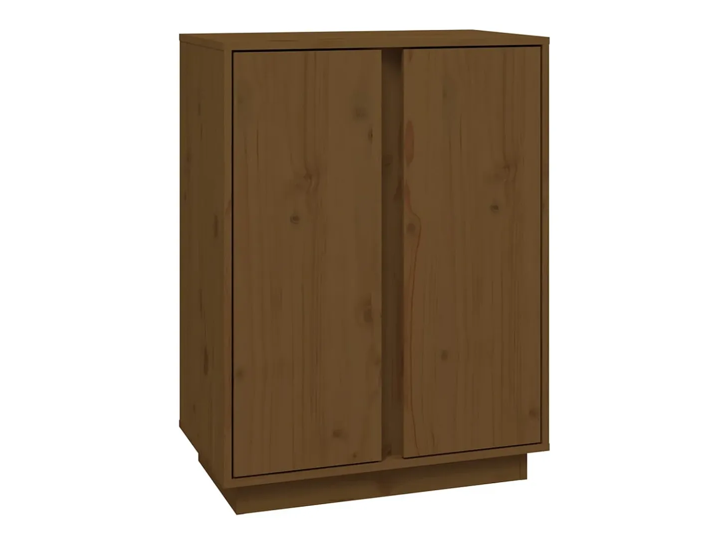 Aparador Marrón Miel 60x35x80 cm Madera Maciza de Pino