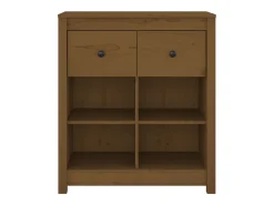 Aparador Marrón Miel 70x35x80 cm Madera Maciza de Pino