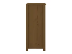 Aparador Marrón Miel 70x35x80 cm Madera Maciza de Pino