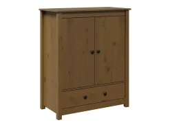 Aparador Marrón Miel 83x41,5x100 cm Madera Maciza de Pino