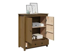 Aparador Marrón Miel 83x41,5x100 cm Madera Maciza de Pino
