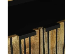 Aparador marrón 60x33x75 cm madera maciza de mango