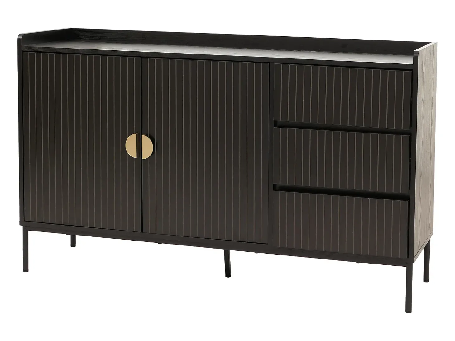 Aparador MCW-O39, aspecto madera negro