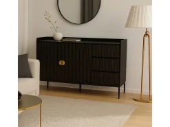 Aparador MCW-O39, aspecto madera negro