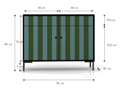 Aparador MDF 2 puertas 2 cajones estampado HECHO EN ESPAÑA