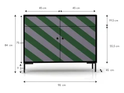 Aparador MDF 2 puertas 2 cajones estampado HECHO EN ESPAÑA