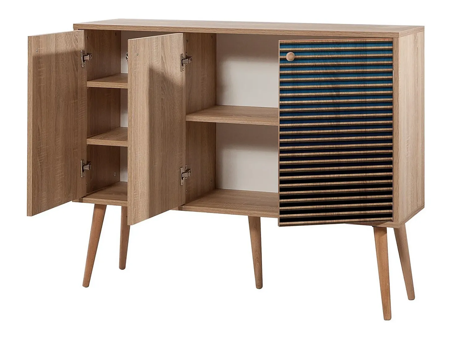 Aparador MEGA-222 sonoma color roble 120x36x90 cm