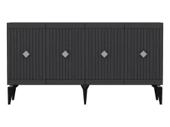 Aparador Midas Antracita Plata 150x40x79 cm