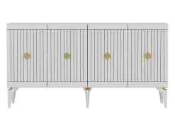 Aparador Midas Blanco dorado150x40x79 cm