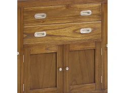 Aparador Mindy madera maciza 4 puertas 2 cajones Sotchy 150 cm