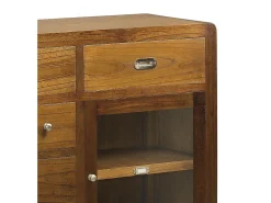 Aparador Mindy madera maciza 2 puertas 7 cajones Sotchy 160 cm