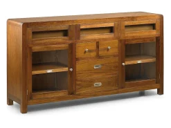 Aparador Mindy madera maciza 2 puertas 7 cajones Sotchy 160 cm