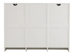 Aparador moderno - 2 puertas y 3 cajones - con estantes ajustables - Blanco