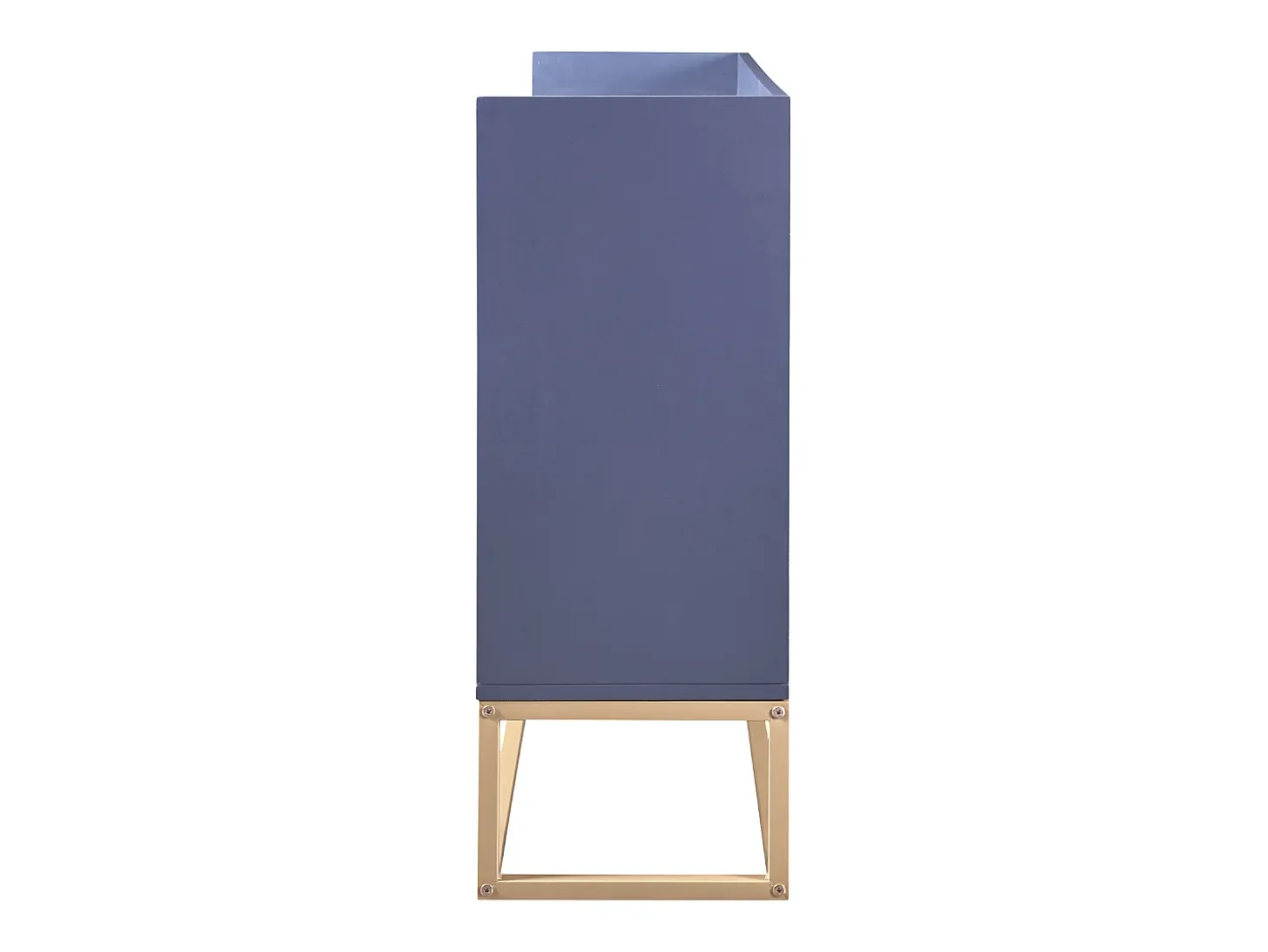 Aparador Moderno 120 x 30 x 80 cm - Aparador Estilo Minimalista con 4 Puertas para Comedor, Salón, Cocina - Azul Marino
