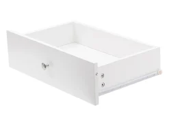 Aparador Moderno con 4 Puertas y 3 Cajones, Buffet para Comedor y Salón, 160 x 37 x 75 cm - Blanco Antiguo + Madera Natural