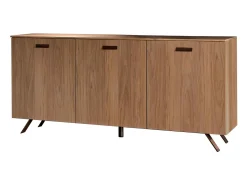 Aparador moderno de nogal "Abaco" con 3 puertas cm 180x47,5 85h