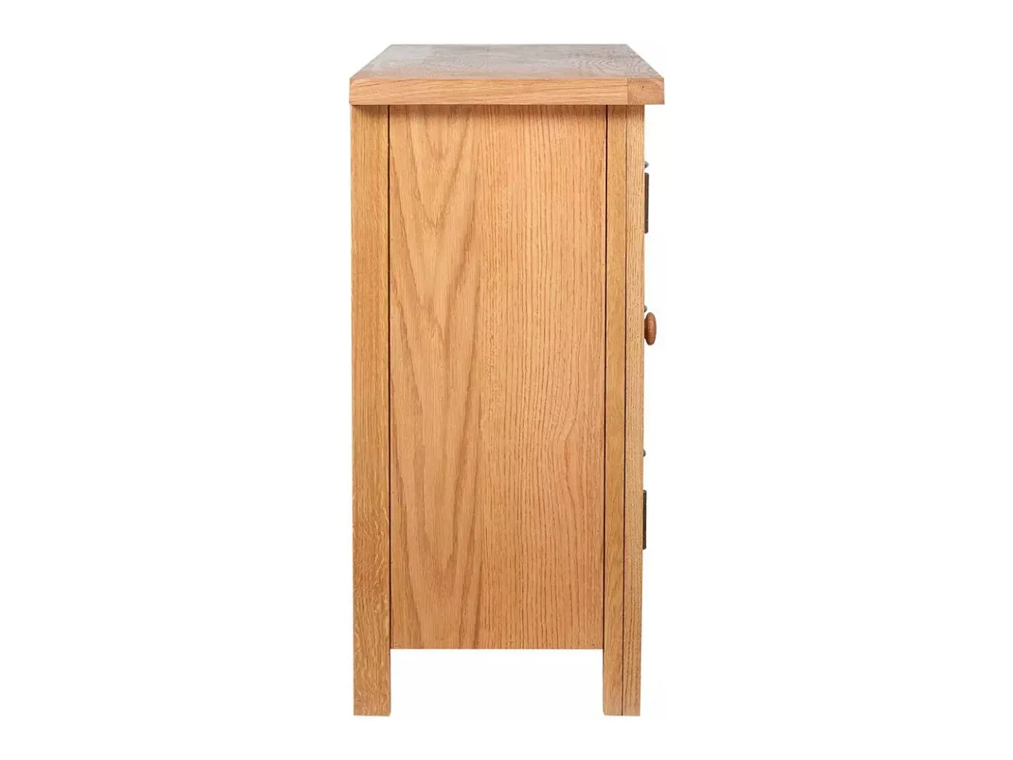 Aparador mueble buffet con 3 cajones y 2 armarios 110 cm madera maciza roble 4402244