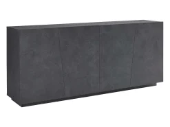 Aparador mueble salón 200 cm 4 compartimentos 2 puertas pizarra Vega Day