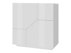 Aparador mueble salón 100 x 43 cm cocina 2 puertas blanco moderno Klain