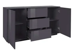 Aparador mueble salón diseño moderno buffet 160cm Carat Report