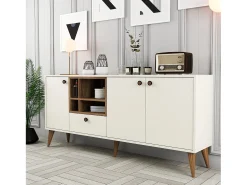 Aparador Napoli crema 180x35x81 cm