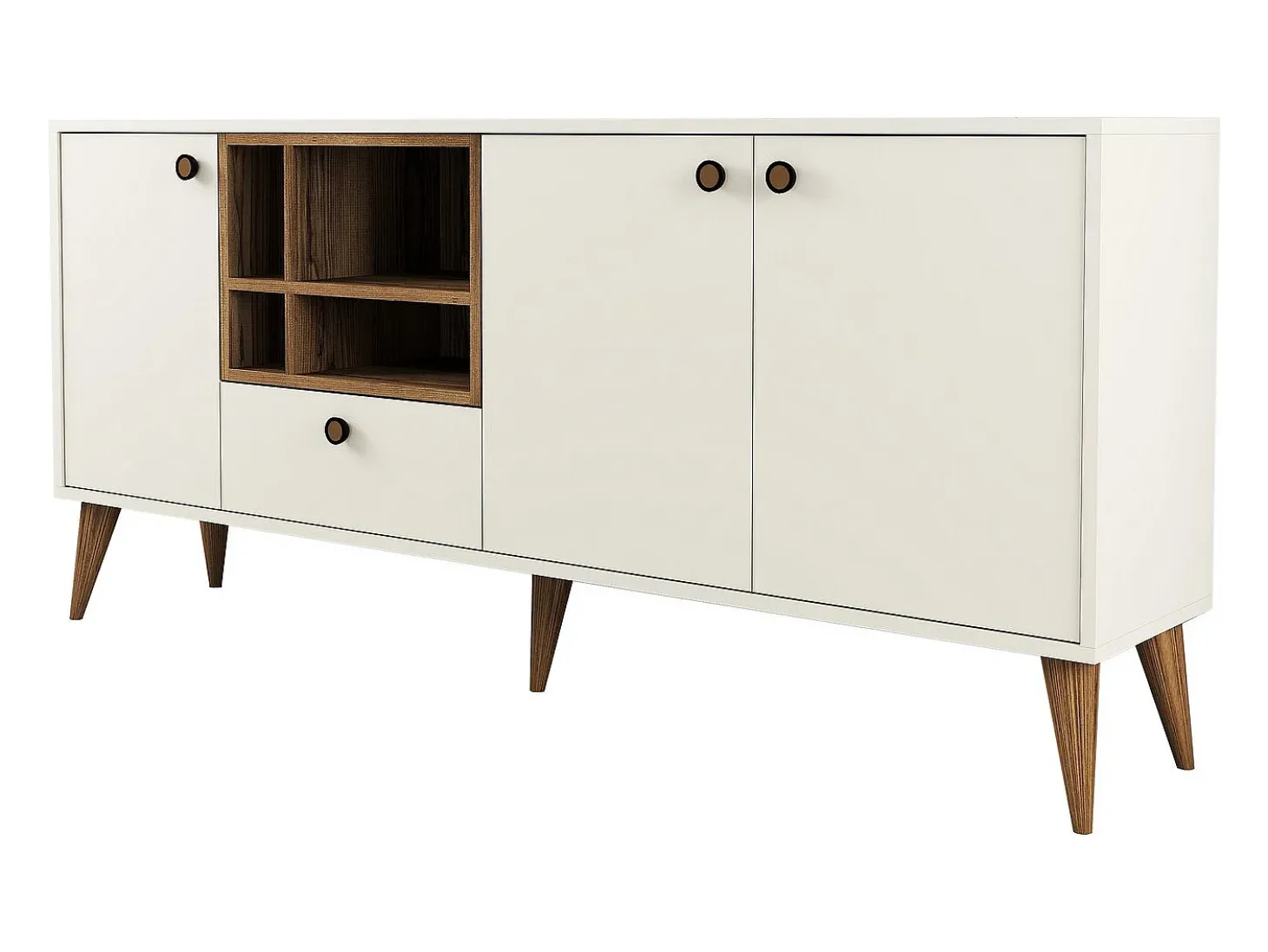 Aparador Napoli crema 180x35x81 cm