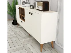 Aparador Napoli crema 180x35x81 cm