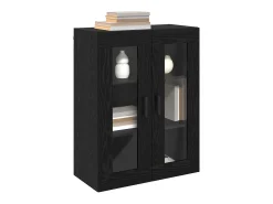 Aparador negro 69,5 x 34 x 90 cm Madera de ingeniería