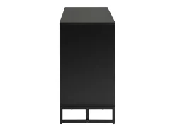 Aparador negro con 2 puertas y 3 cajones - Patrón Chevron