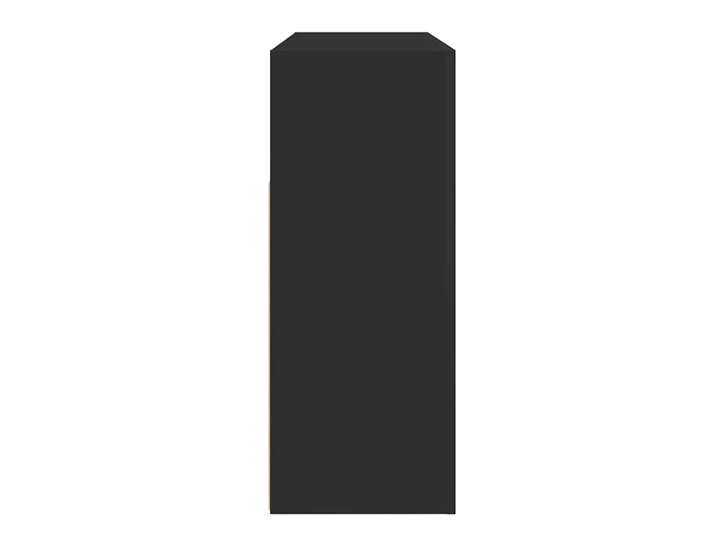 Aparador negro de madera de ingeniería 116 x 30 x 75 cm Aparador